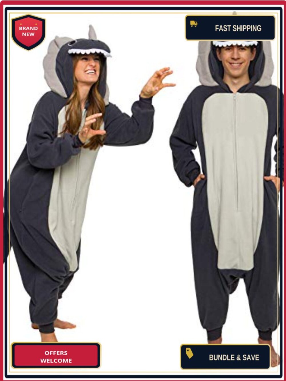 Adult Plush One Piece Pajama Animal Dinosaur Halloween Cosplay Costume